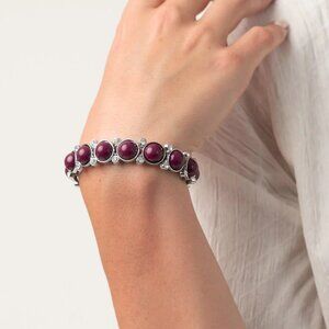 Paparazzi Jewelry - Flamboyantly Fruity - Purple Bracelet - Vintage